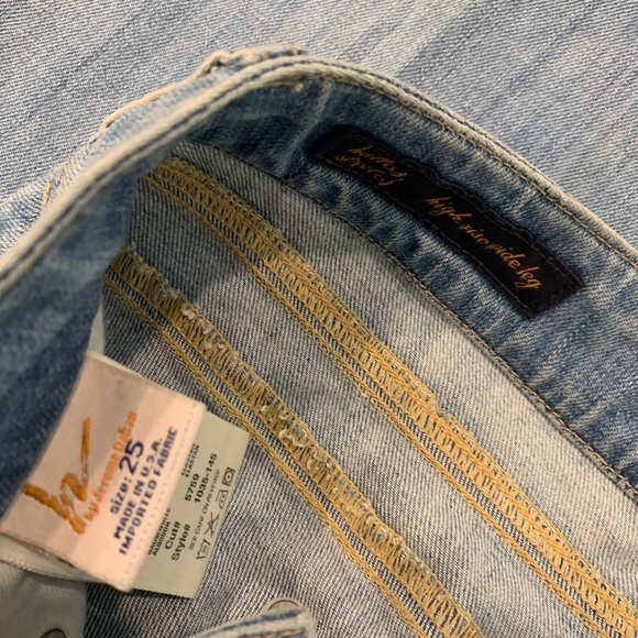 Women’s Citizens of Humanity light wash high rise wide leg Hutton stretch 26 - Picture 4 of 5